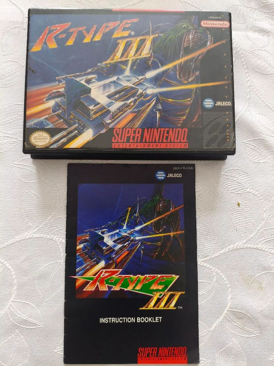 Manual raro SNES Rtype 3 + brinde