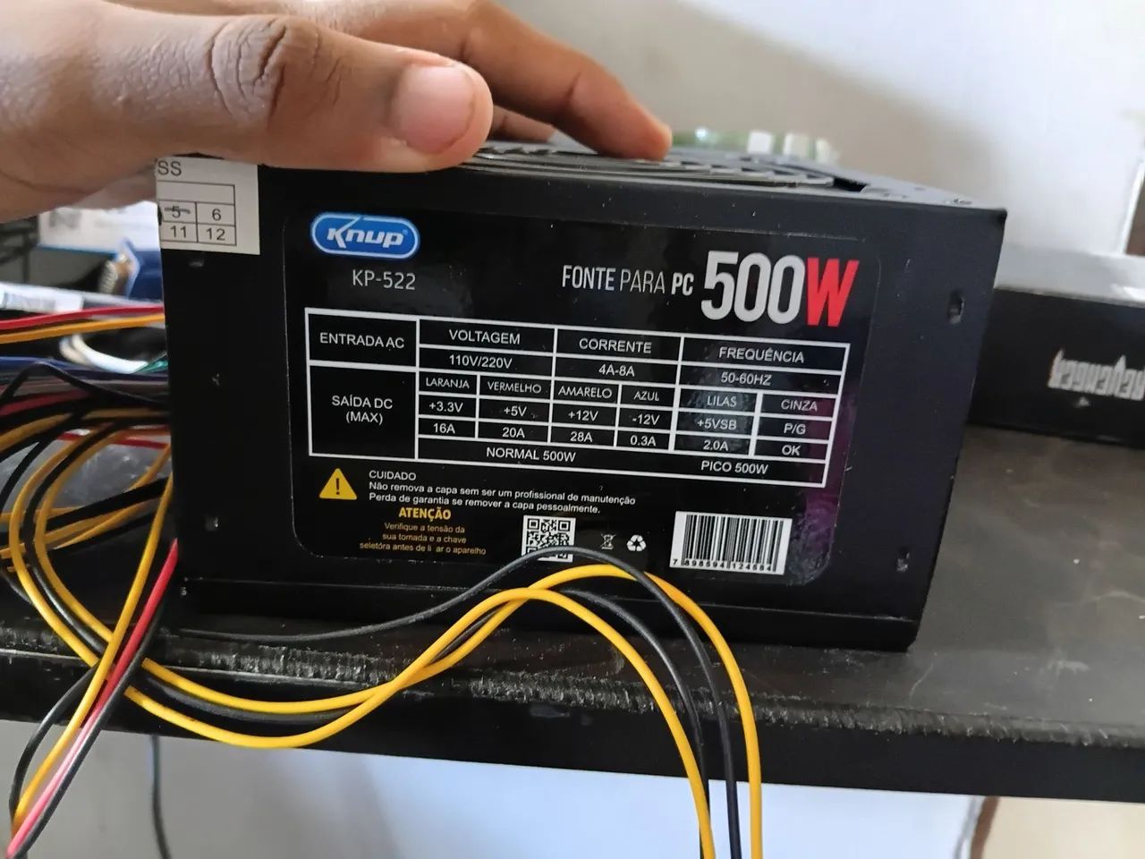Fonte 500w knup - Foto 2
