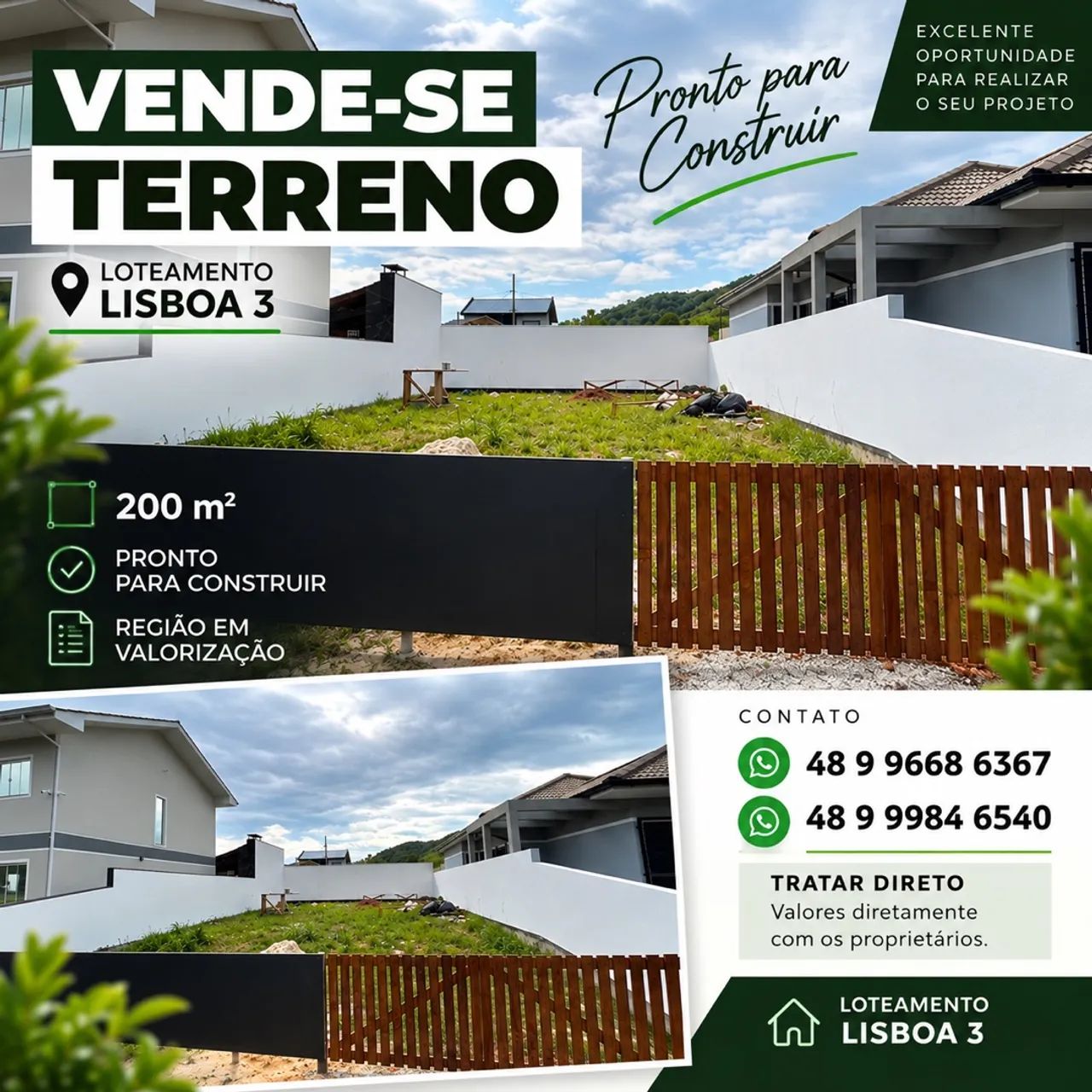 VENDO TERRENO LOTEAMENTO LISBOA 3