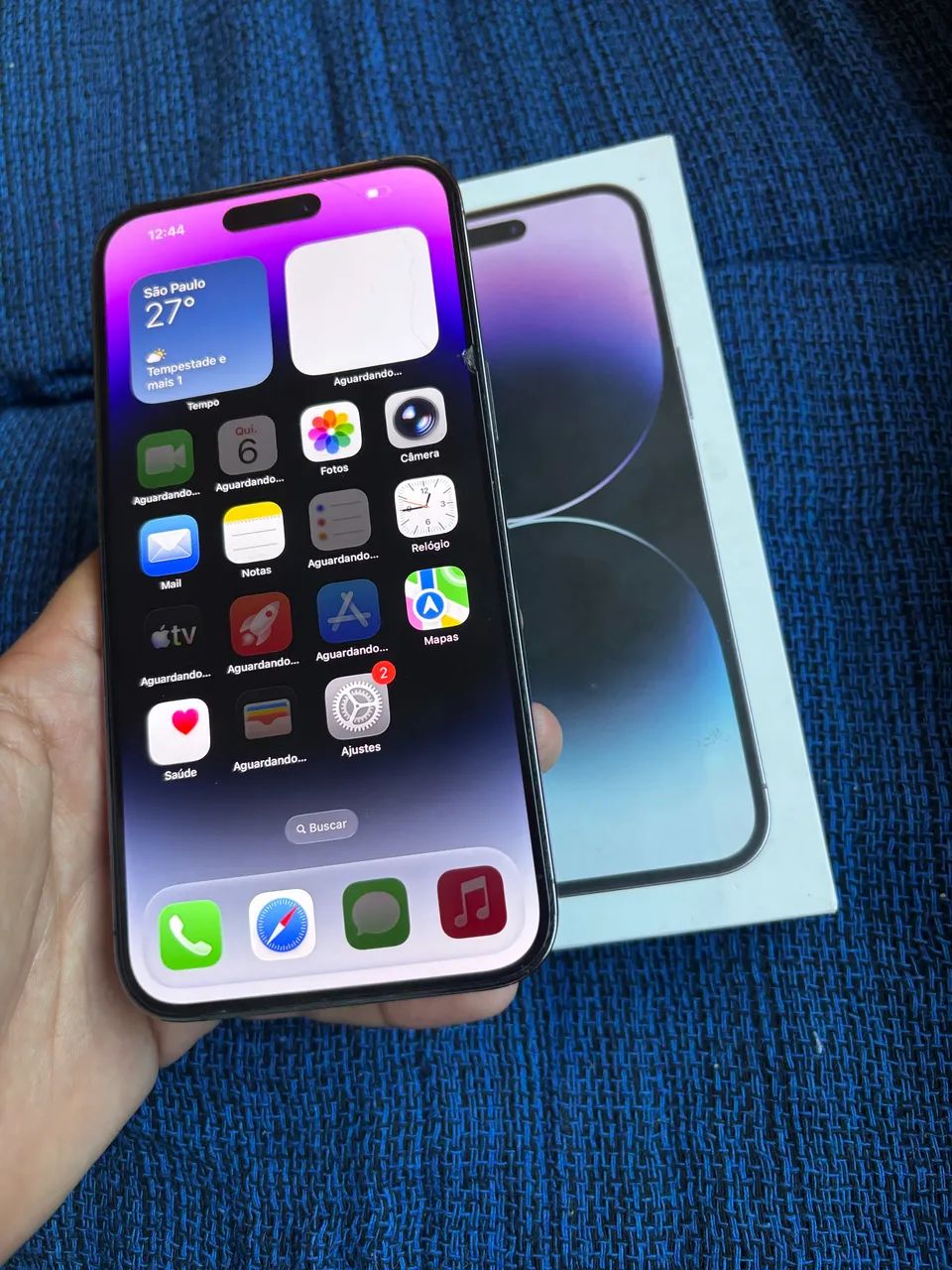 IPHONE 14 PRO MAX 256GB ZERADO NA CAIXA TODO ORIGINAL ACEITO INFERIOR E VOLTA !!! - Foto 5