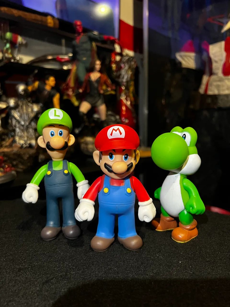 Super Mario, Luigi E Youshi - Kit Com 3 Bonecos Promoção!!! - Foto 2