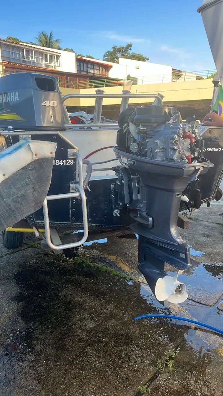 Lancha leve forte motor Yamaha zero - Foto 2