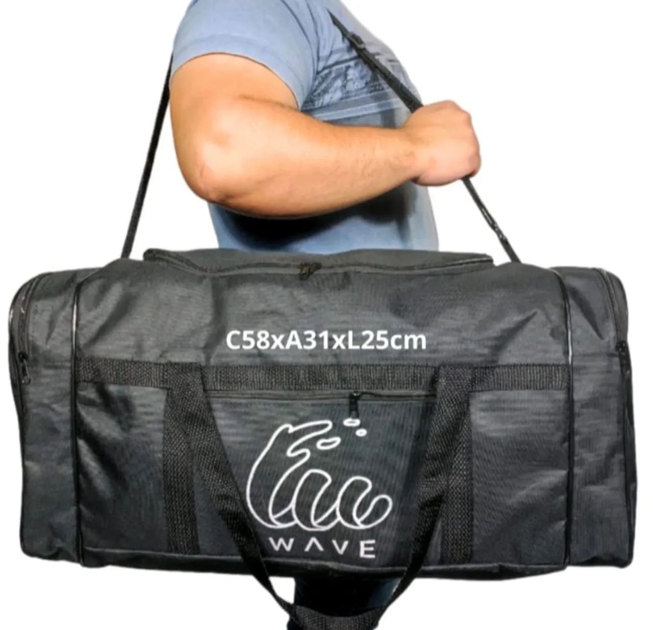 Bolsa De Viagem Mala Trabalho Grande Reforçada Academia - Foto 6