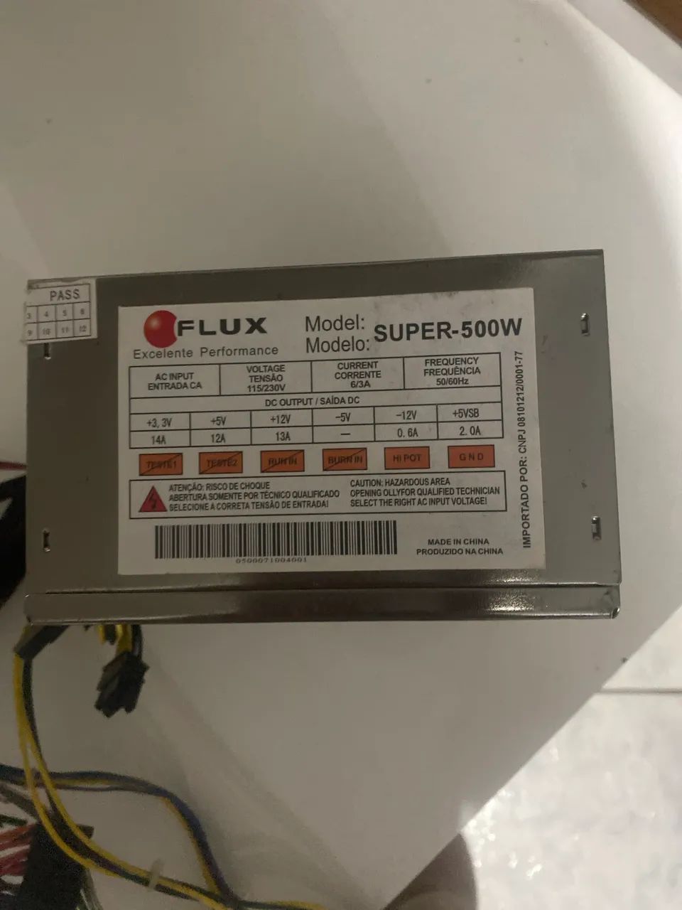 Fonte  500W para computador 