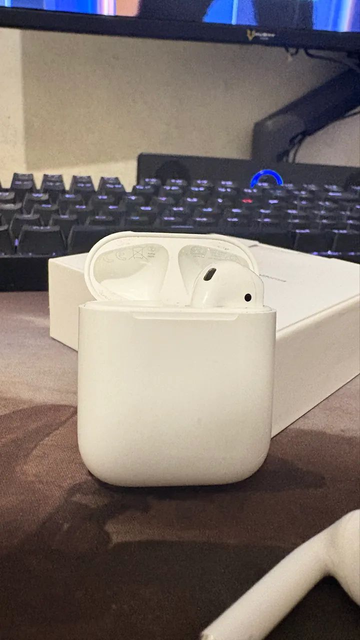 Apple AirPods 2ª Geração Original + Caixa - Excelente Estado - Foto 2