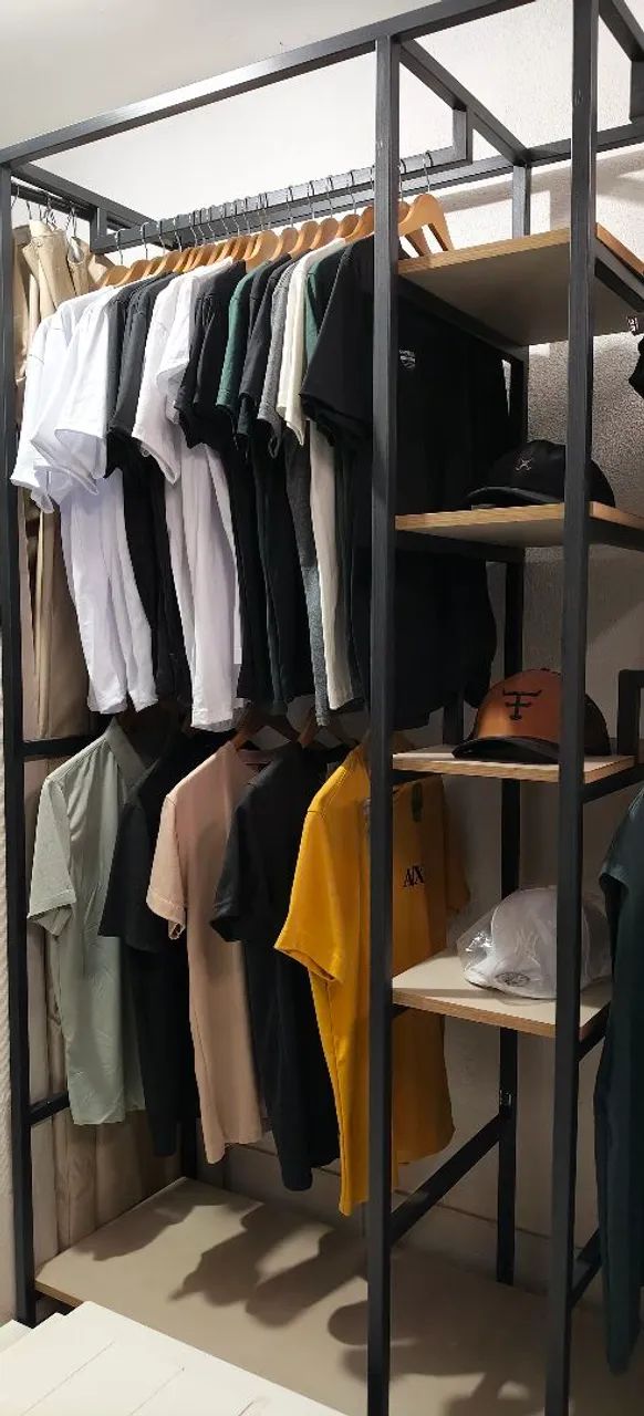 Arara de roupa industrial de ferro  - Foto 2