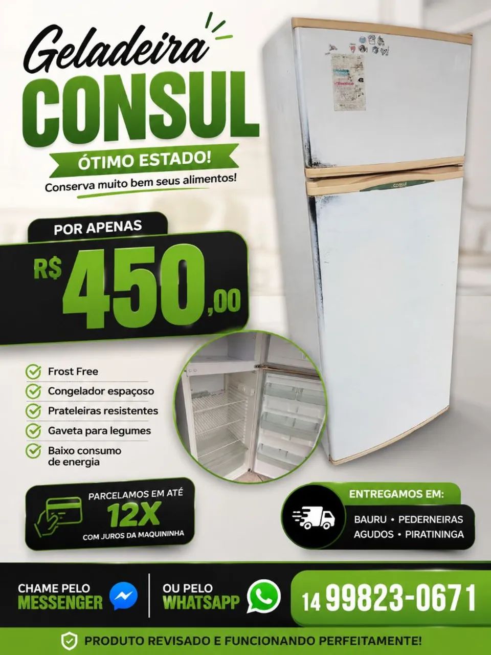 Geladeira Consul 