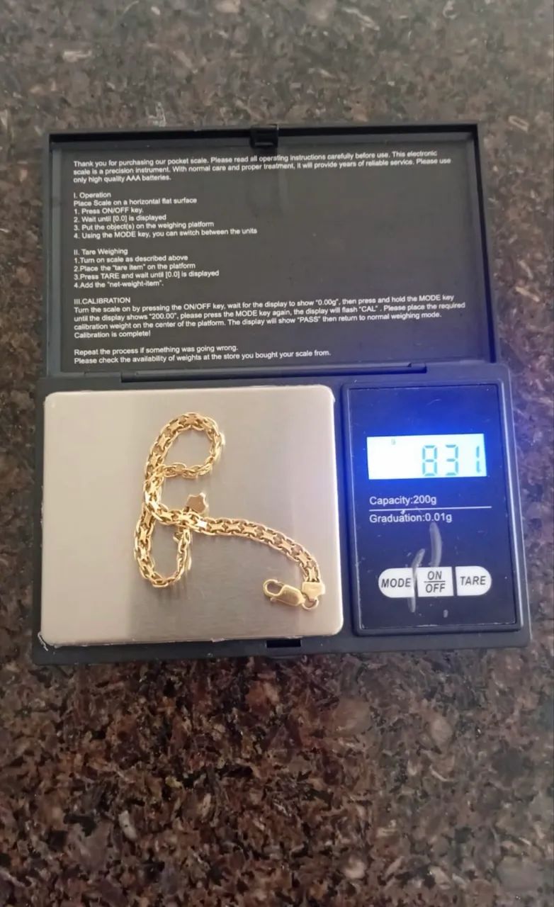 Pulseira de ouro 18k 
