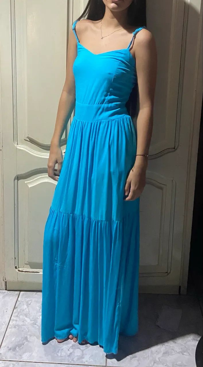 Vestido longo em viscolinho - escolha o modelo e a cor - Foto 4