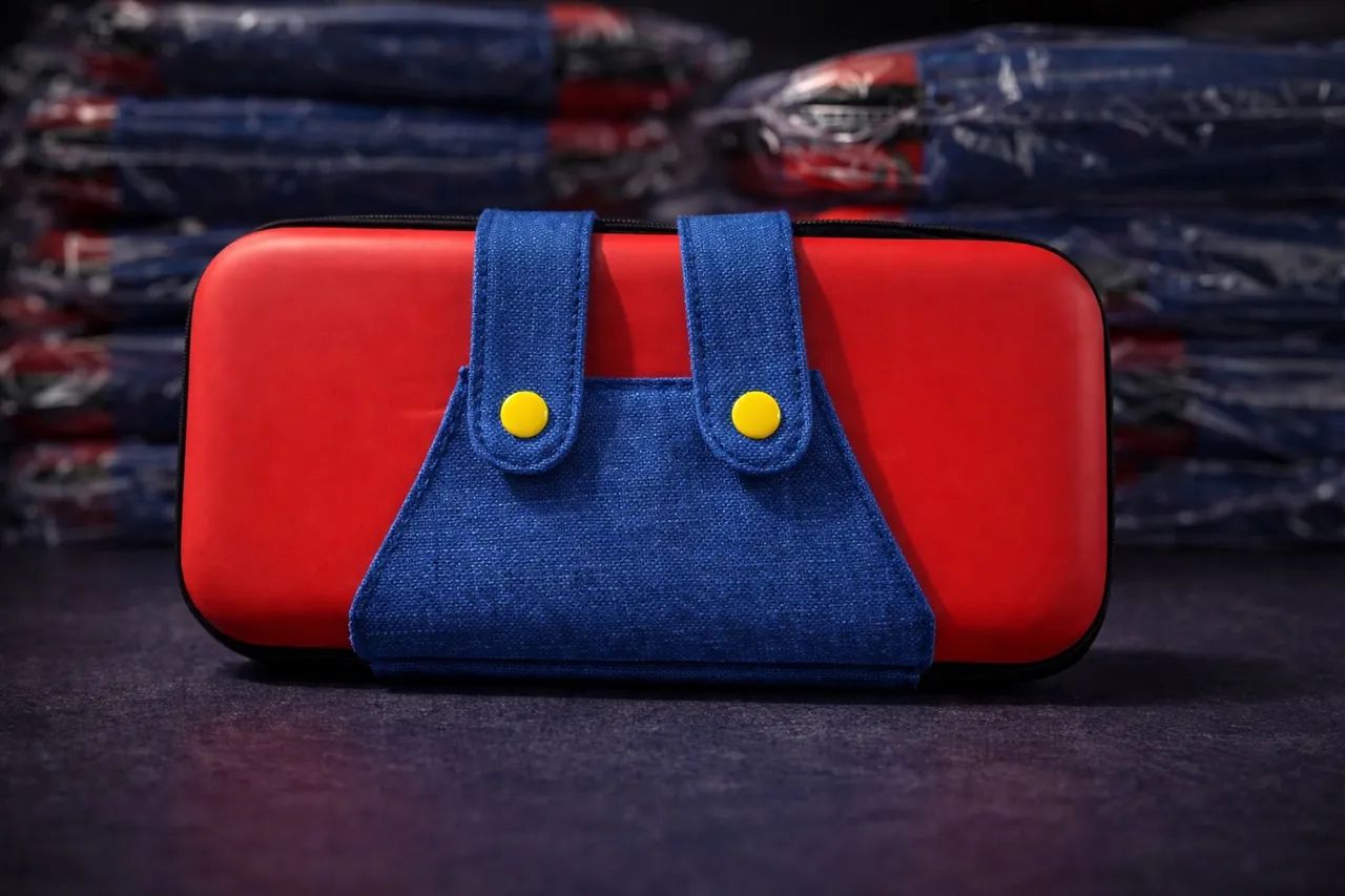 Case de Proteção Premium Temática p/ Nintendo Switch e OLED - Edição Super Mario