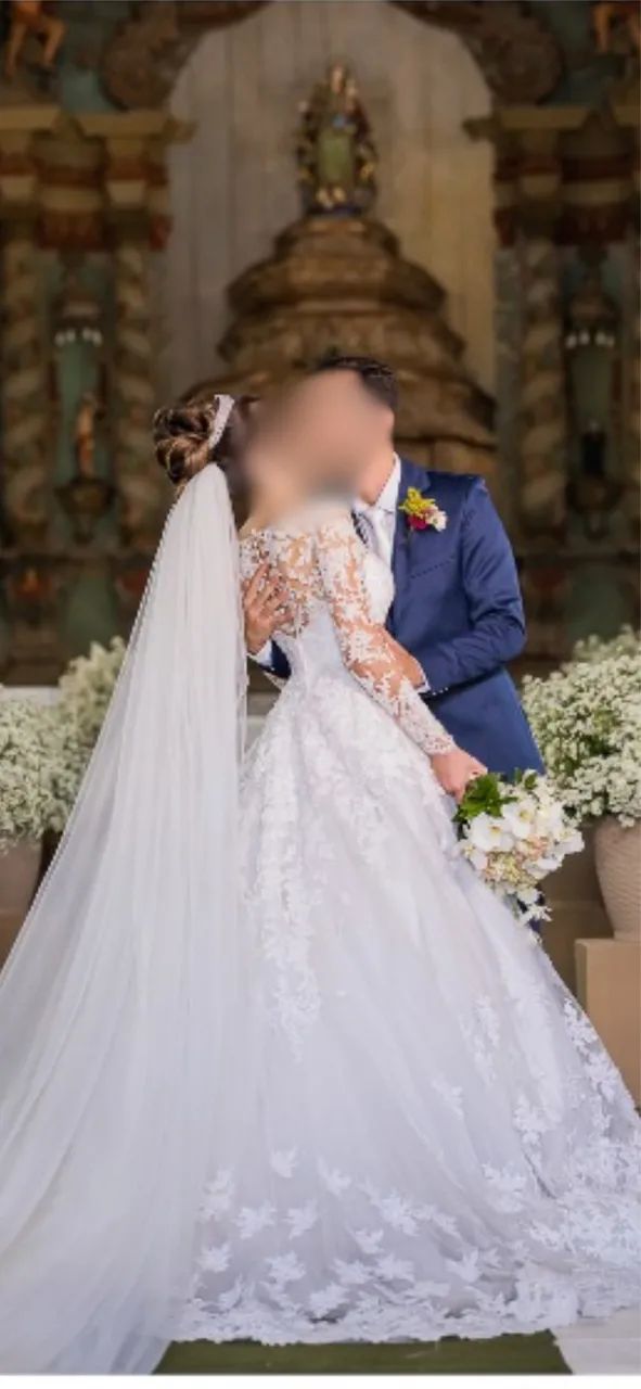 Vestido de noiva tamanho 34 - Foto 3