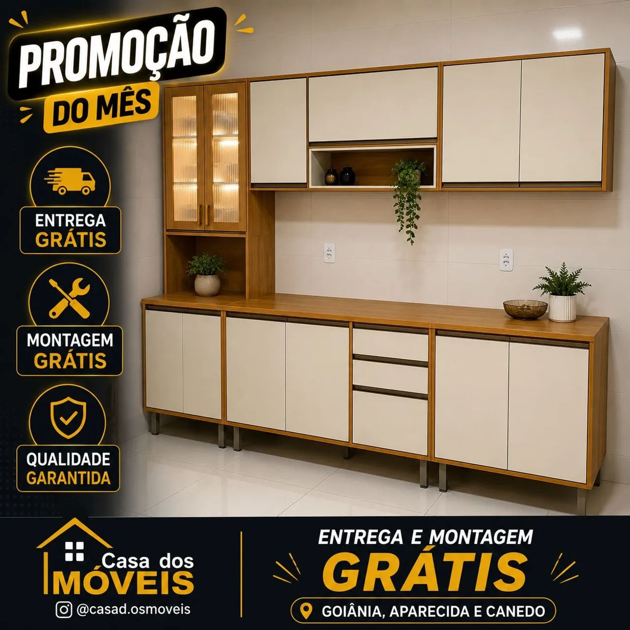 Armário Eduarda Com LED 