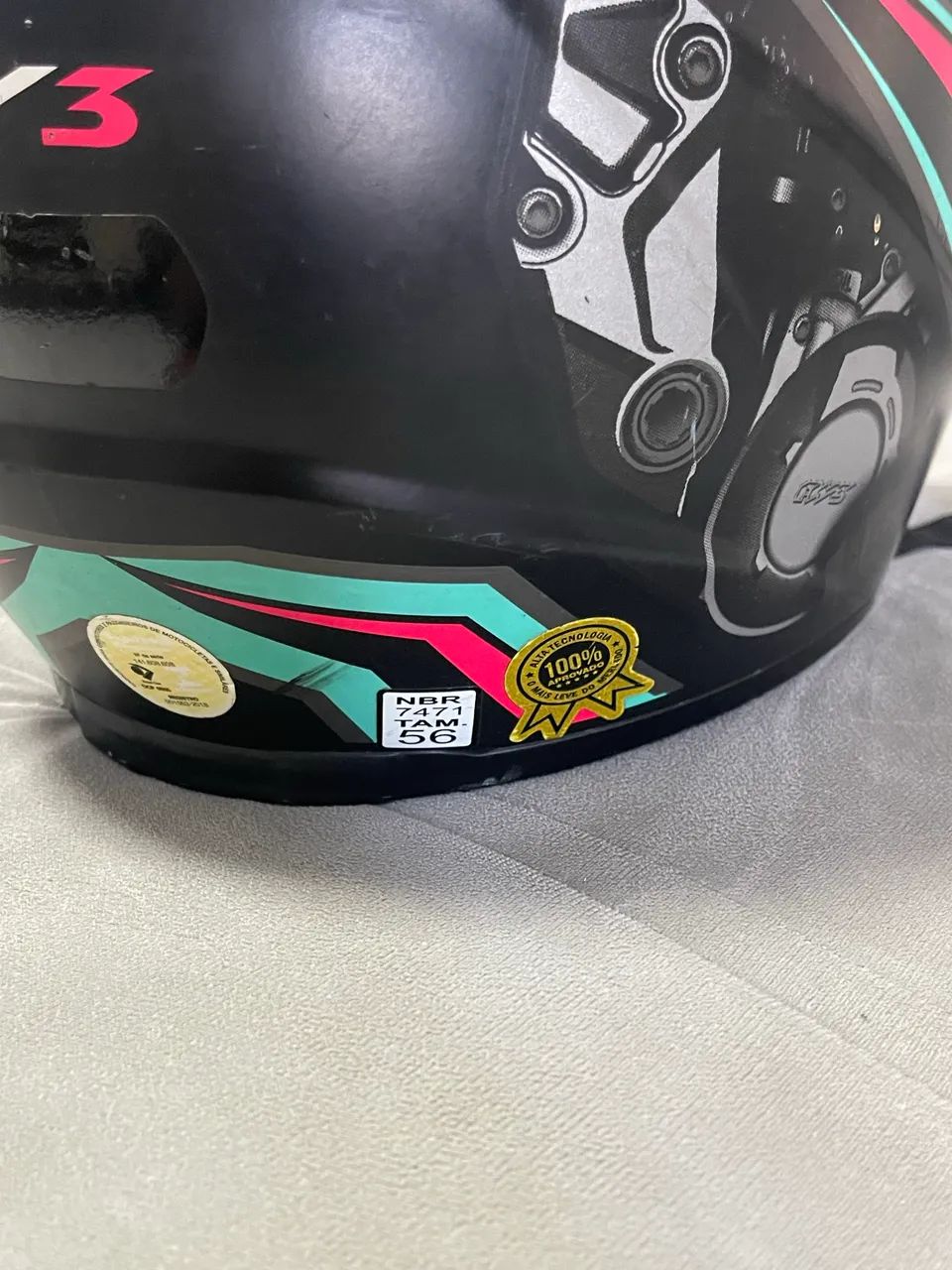 CAPACETE FW3 + INTERCOMUNICADOR  - Foto 5