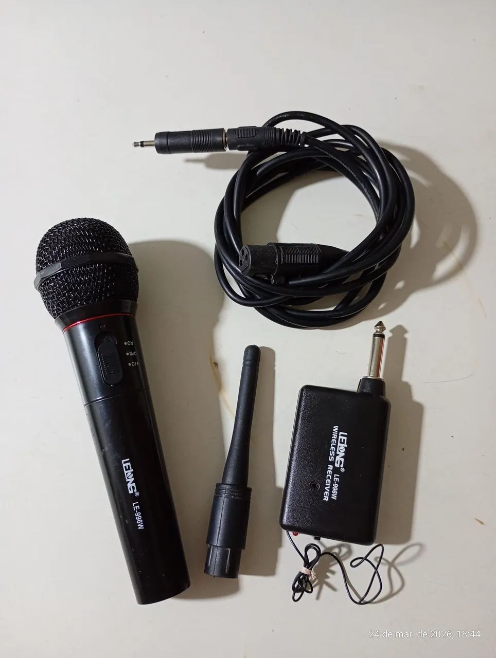 MICROFONE SEM FIO LELONG LE-996W