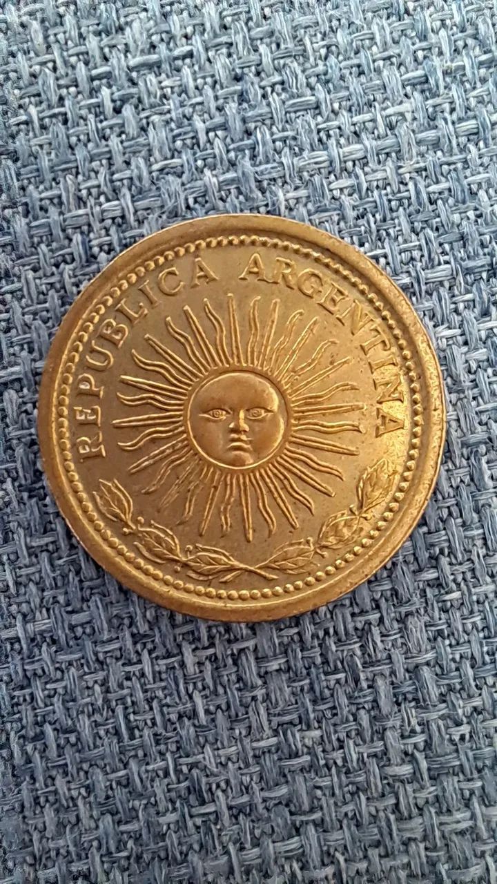 Moeda 1 Peso Argentina (1974) - Foto 3