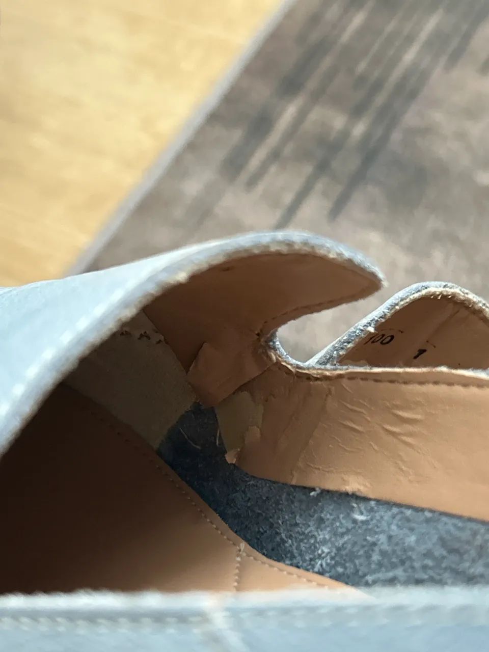 Mocassim em couro azul - Foto 3
