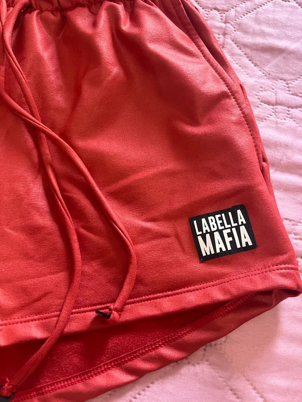 Short burn vermelho labellamafia  - Foto 3
