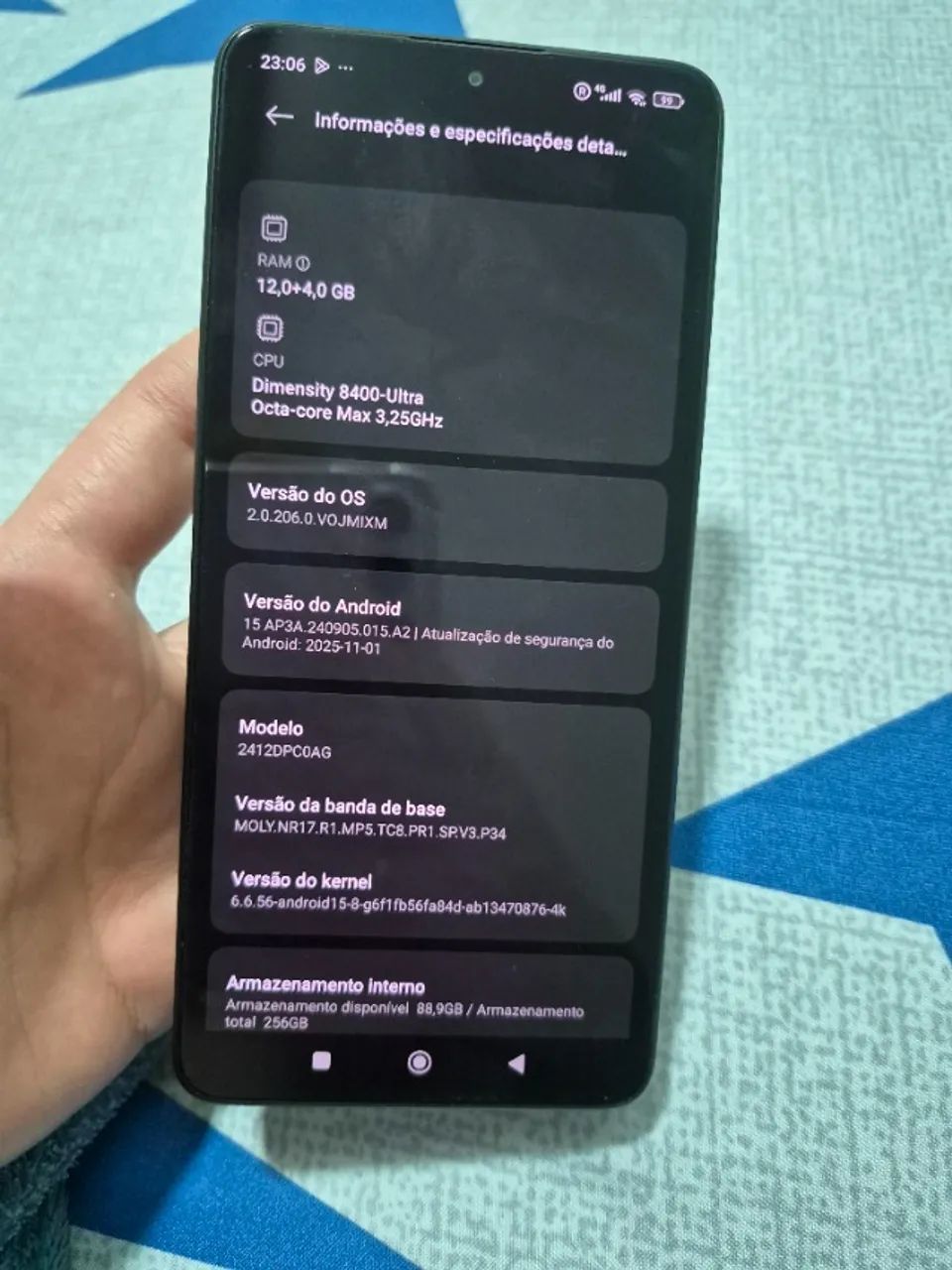 Celular poco x7 pro 256gb 12g ram - Foto 4