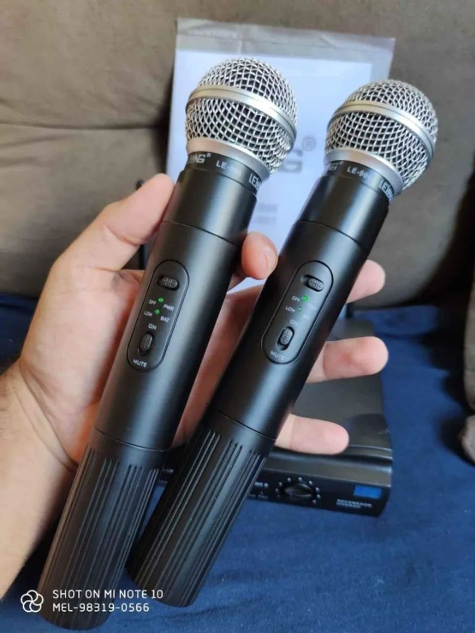Lelong le 906 alcance 60 metros Microfone Sem Fio Profissional  - Foto 5