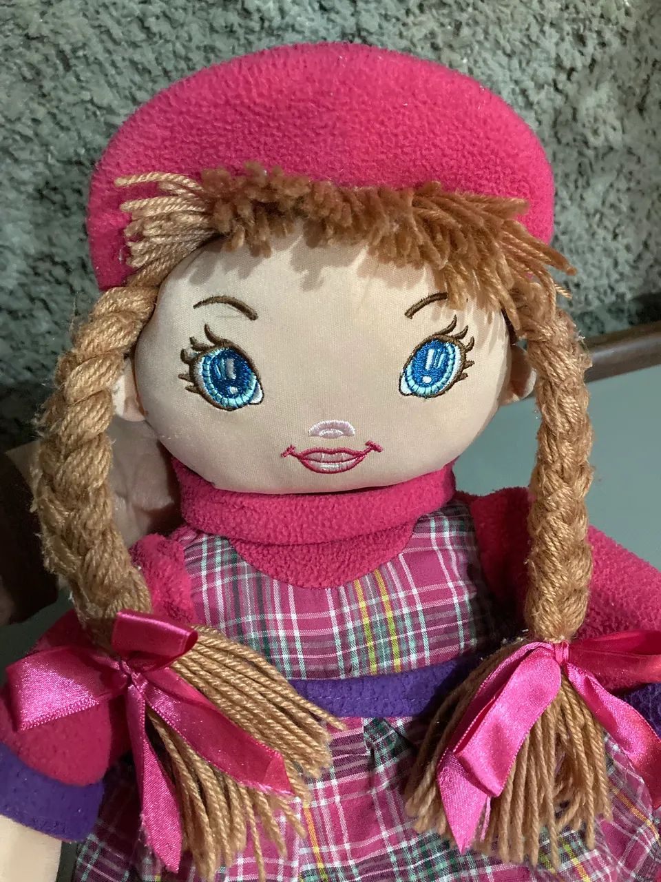 Boneca de tecido rosa - Foto 2