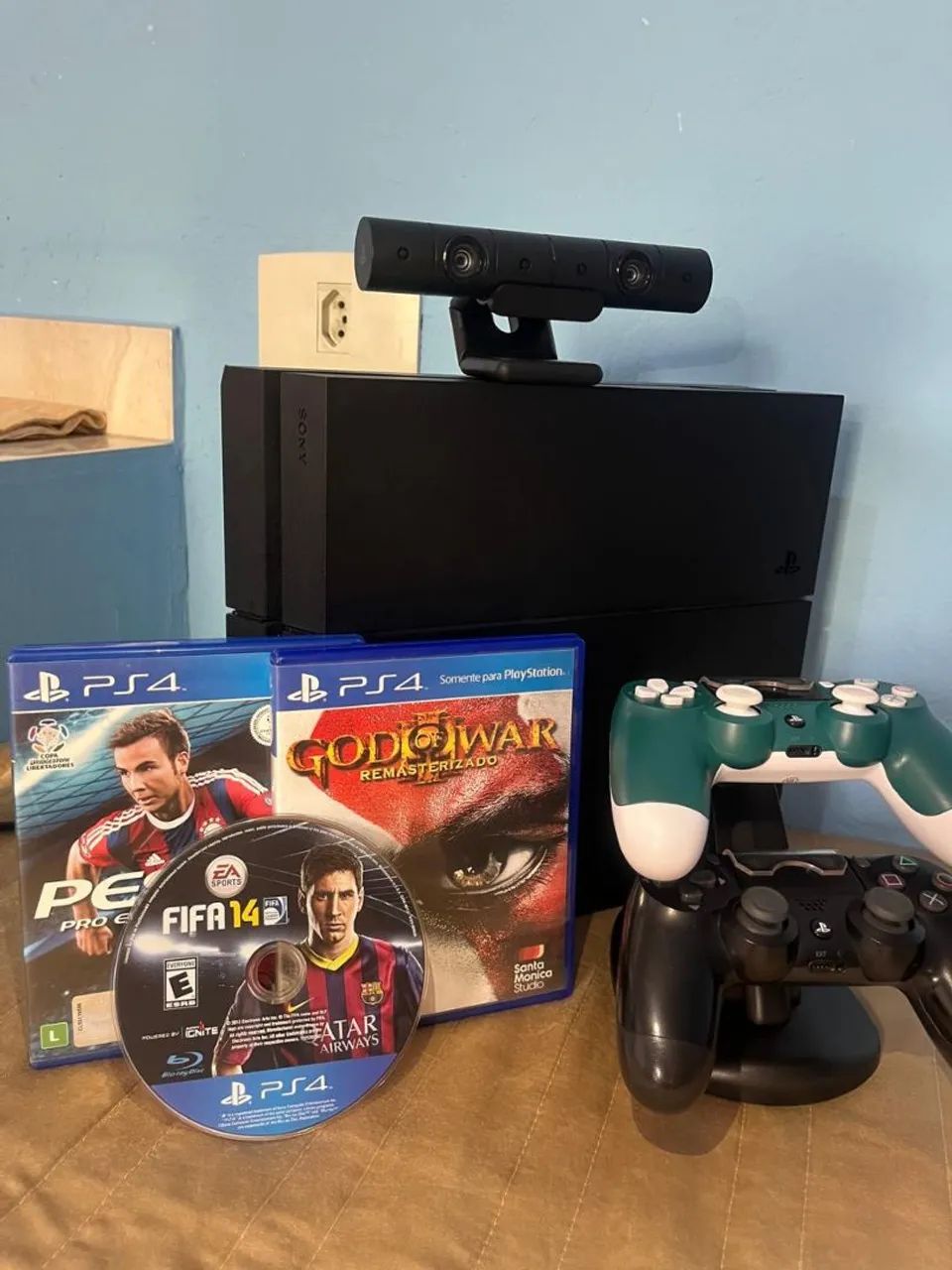 Ps4 Fat 1TB, câmera e jogos 