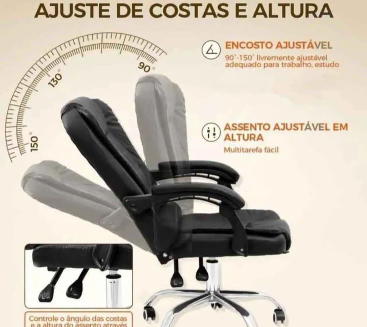 Cadeira Presidente NOVAS  - Foto 4