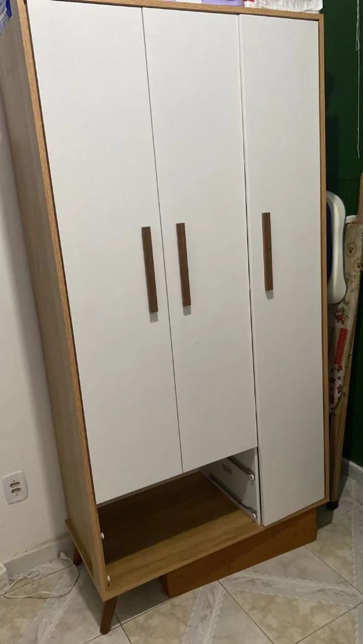 Cômoda, guarda-roupa e berço  - Foto 4