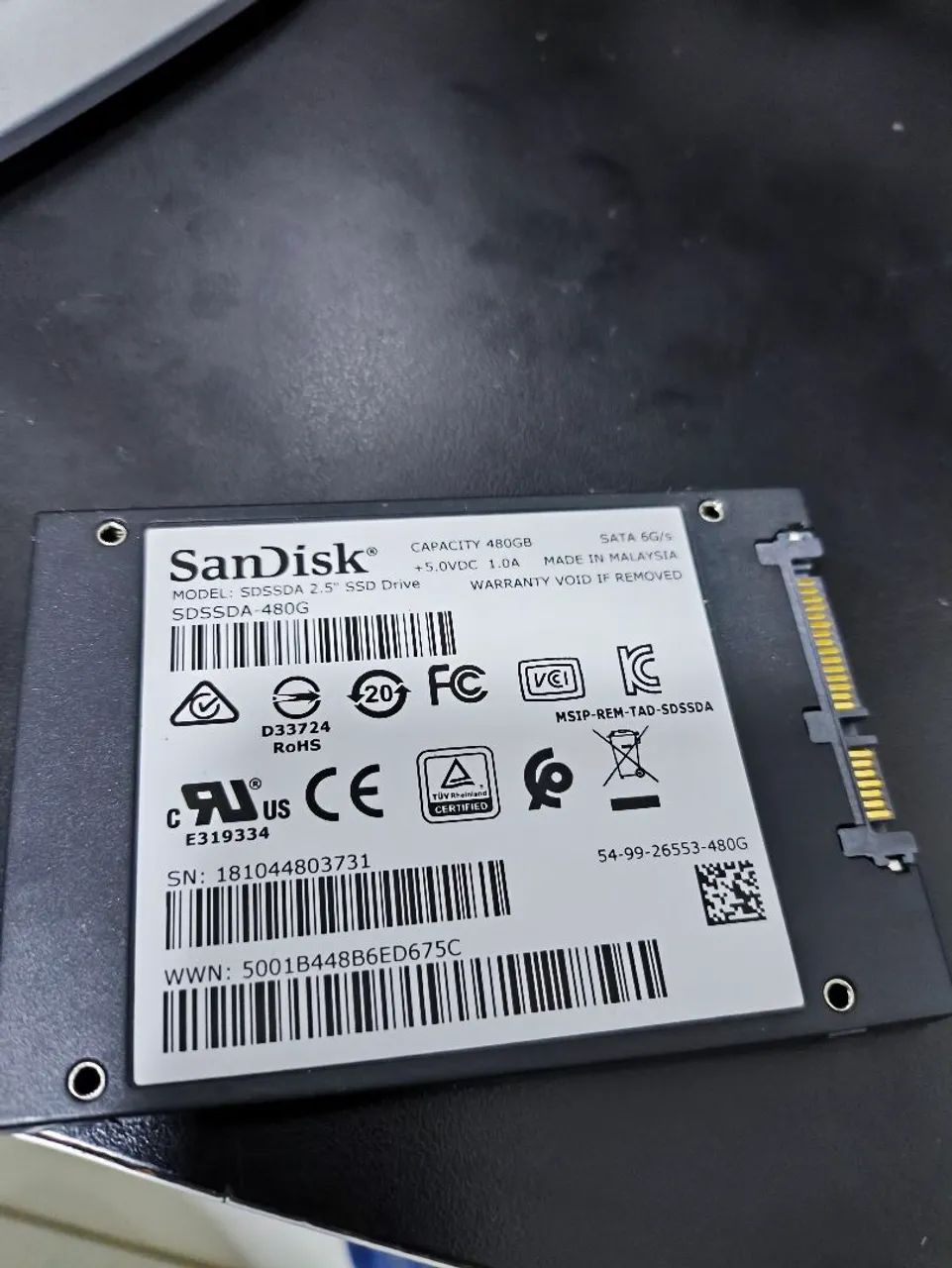 SSD SATA SanDisk 480 Gb - Foto 2