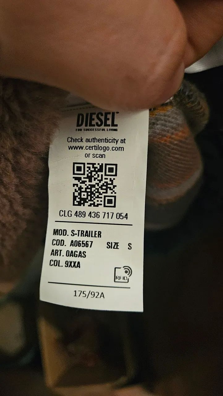 Moletom Diesel S-TRAILER original Half-zip sweatshirt teddy jacquard - Foto 4