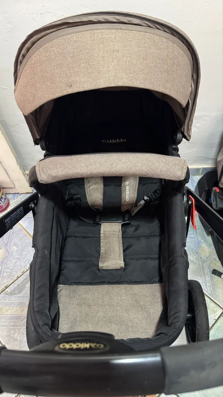 Carrinho Kiddo Moisés com bebê conforto  - Foto 4