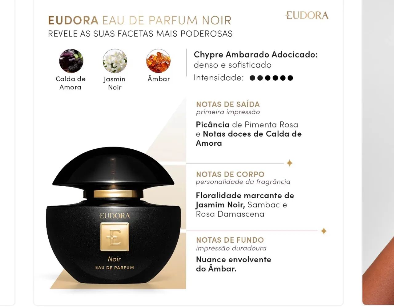 Perfume Eudora Eau de Parfum Noir - Foto 2