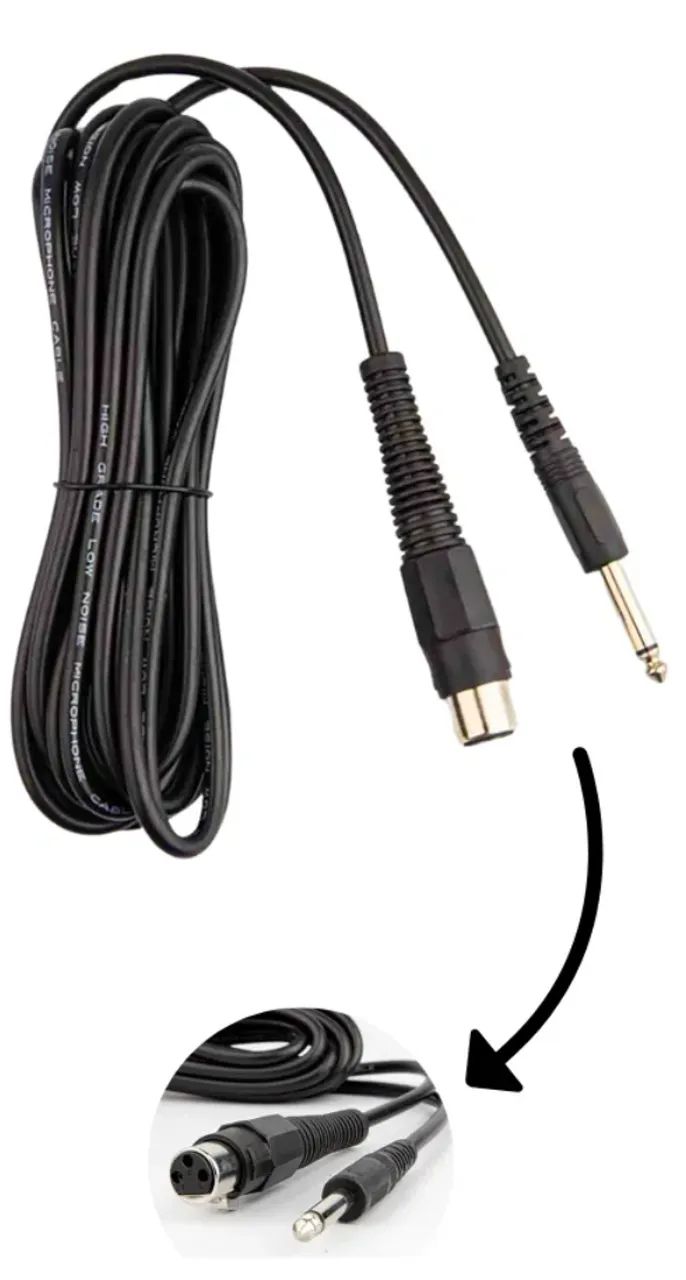 modelo: mud -515 microfone dinamico de metal prata com chave cabo 4.5 - Foto 3