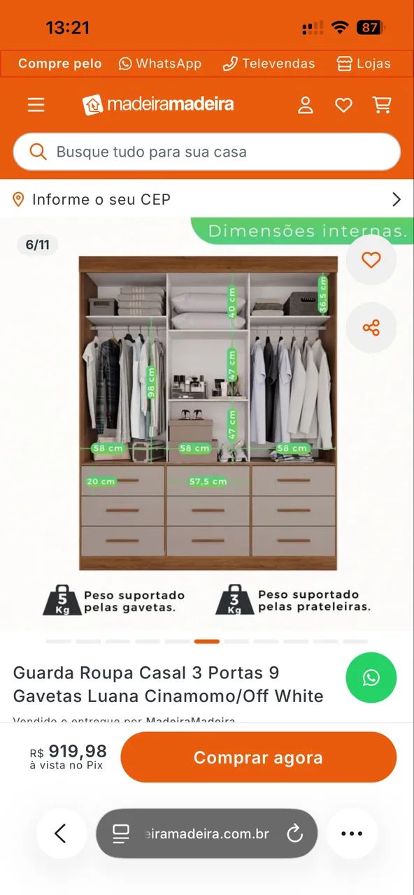 Guarda-roupas - Foto 3