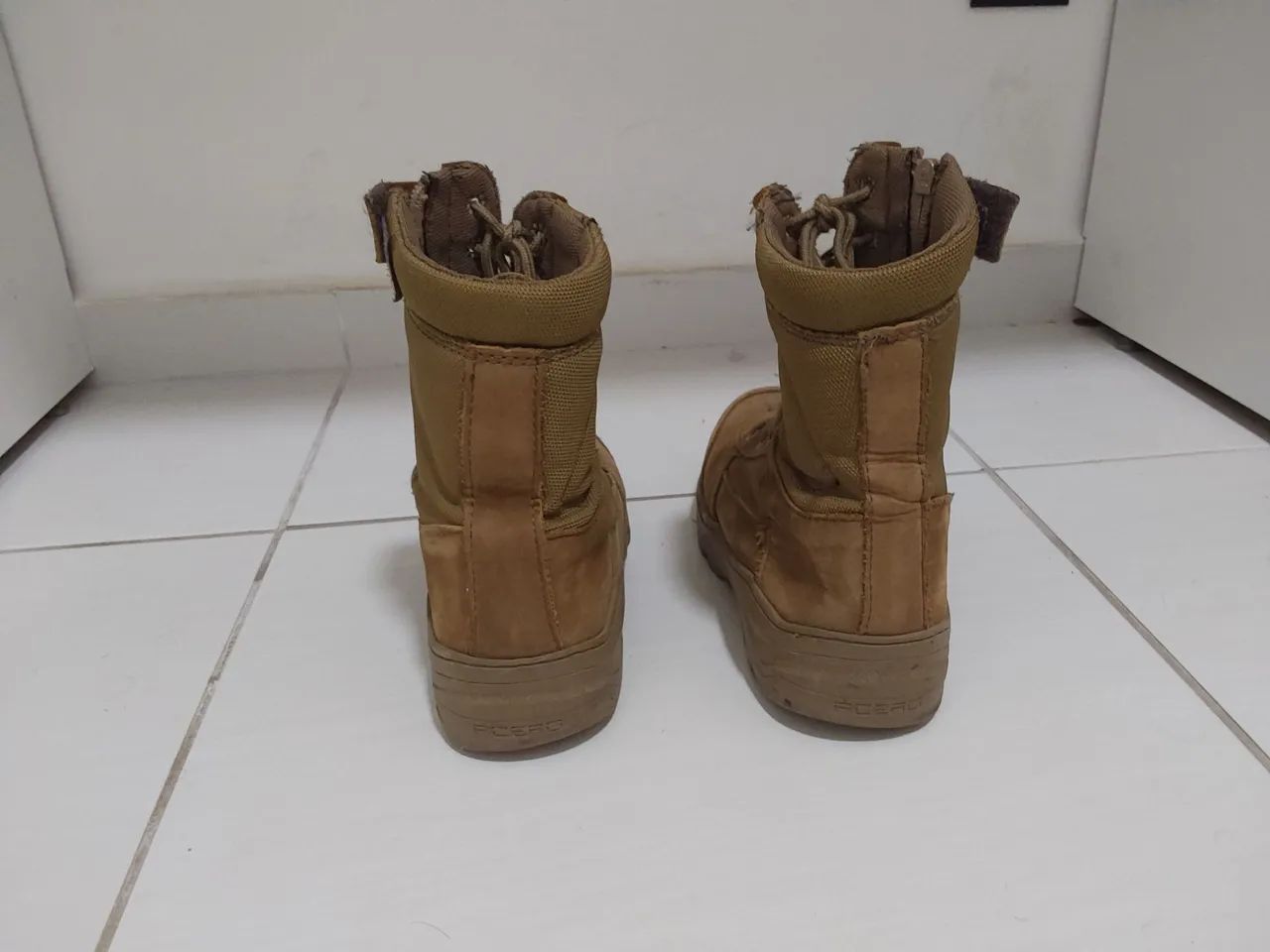  Bota coturno militar acero couro nobuck selva coyote padrão EB, tamanho 39  - Foto 2