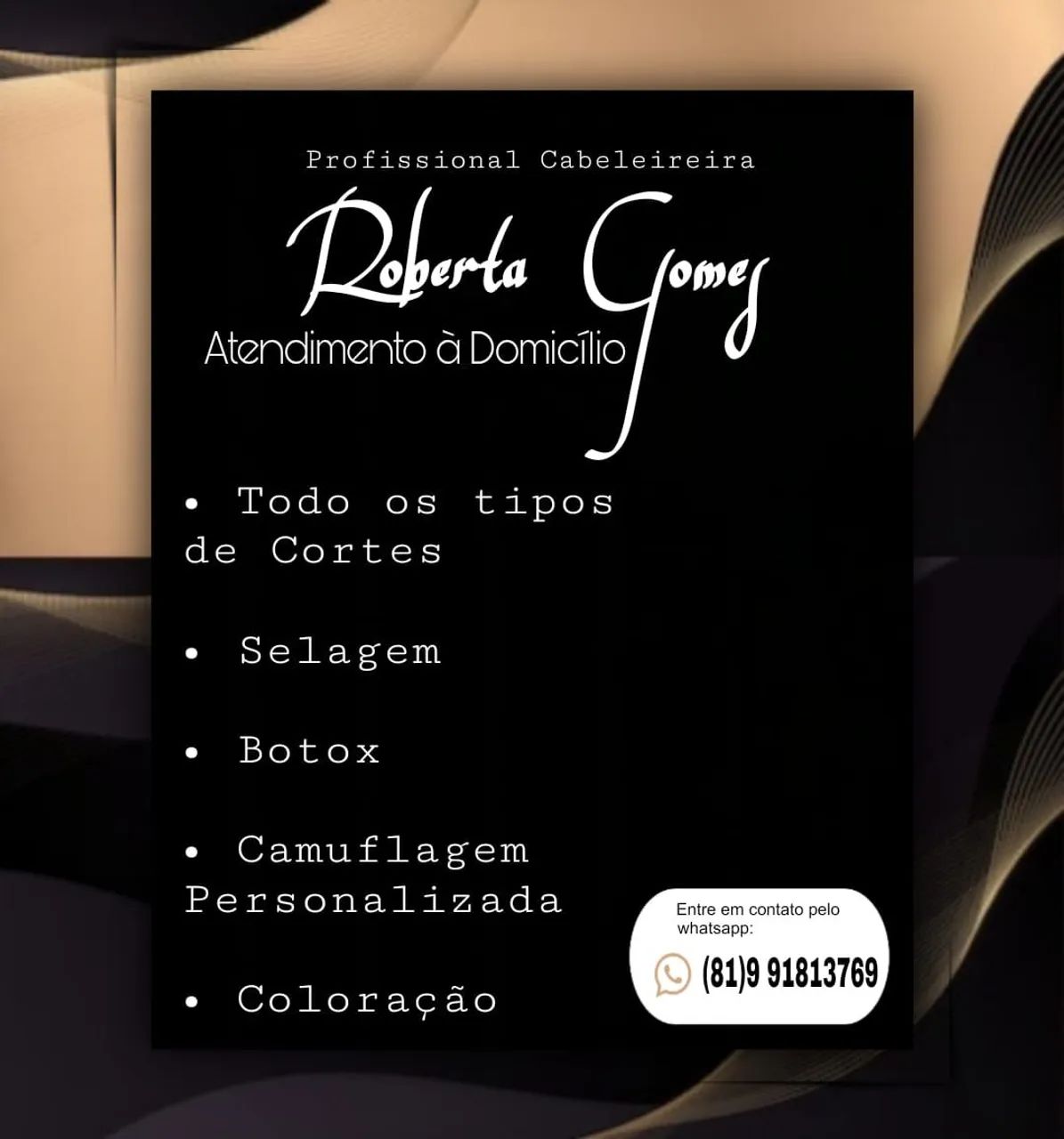 Cabeleireira à domicílio 