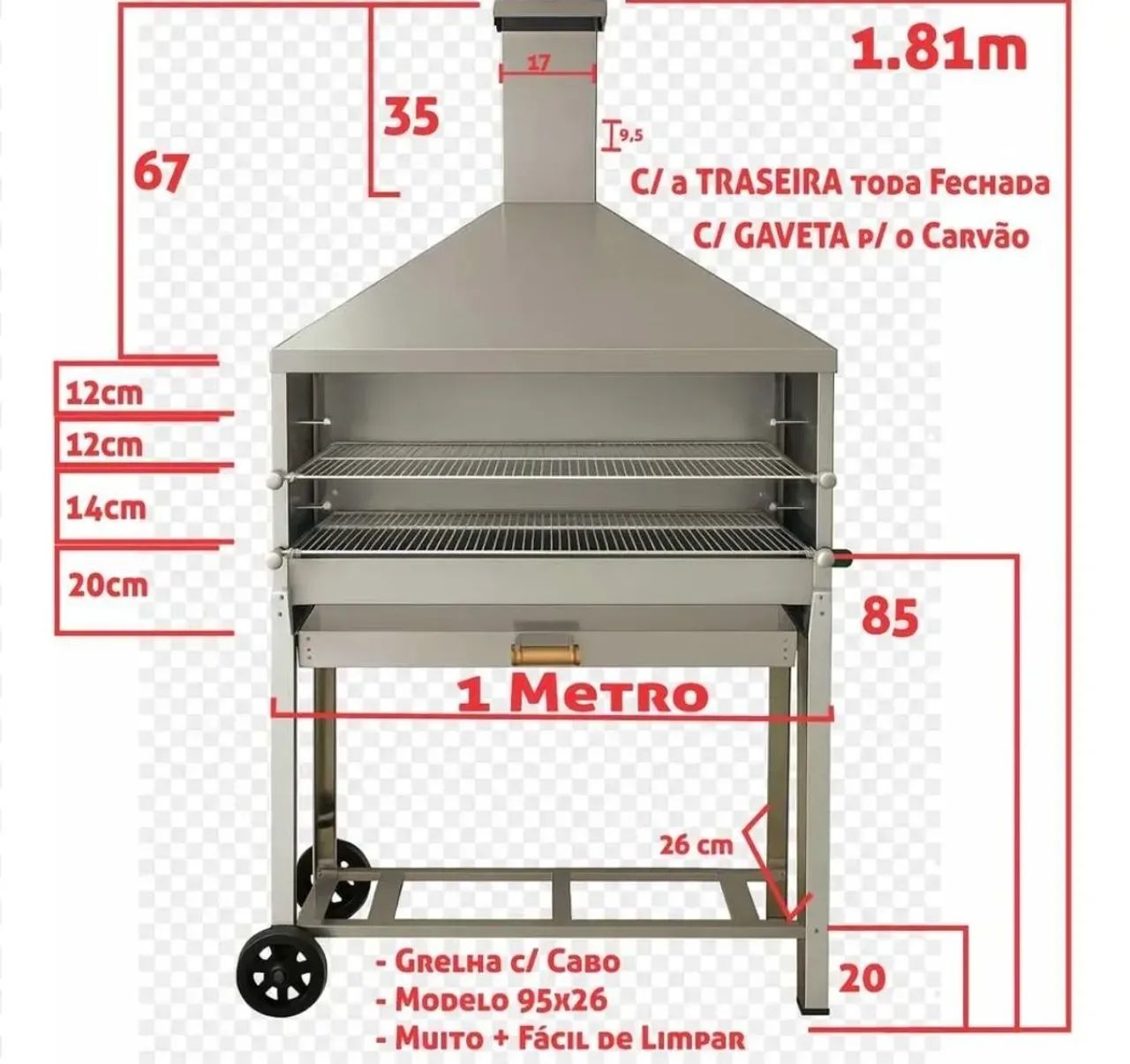 Churrasqueira para espetinho  - Foto 2