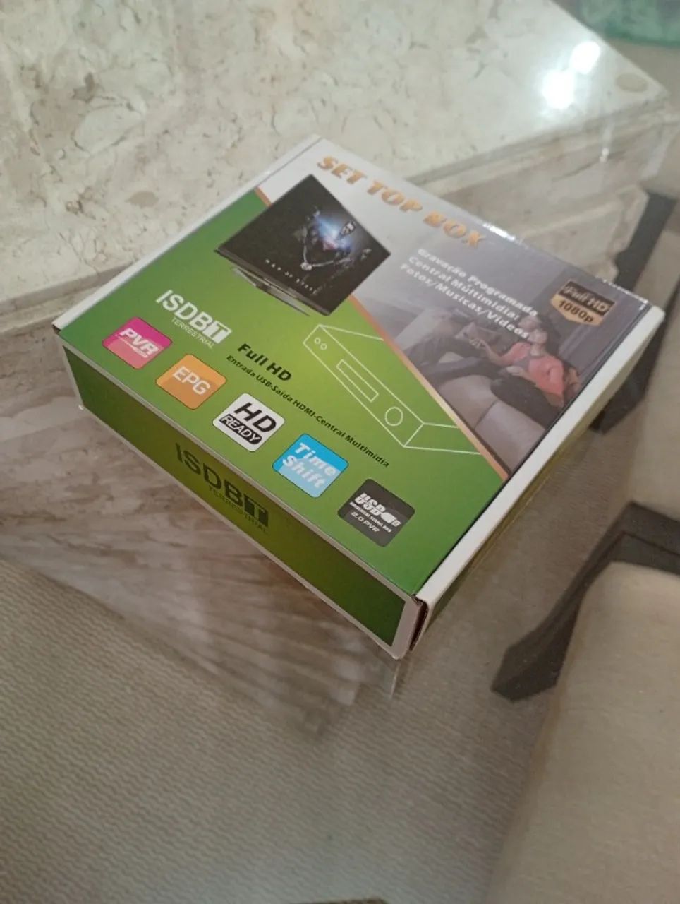 Conversor digital ISDB-T set top box Full HD HDMI com USB - Set Box  - Foto 3