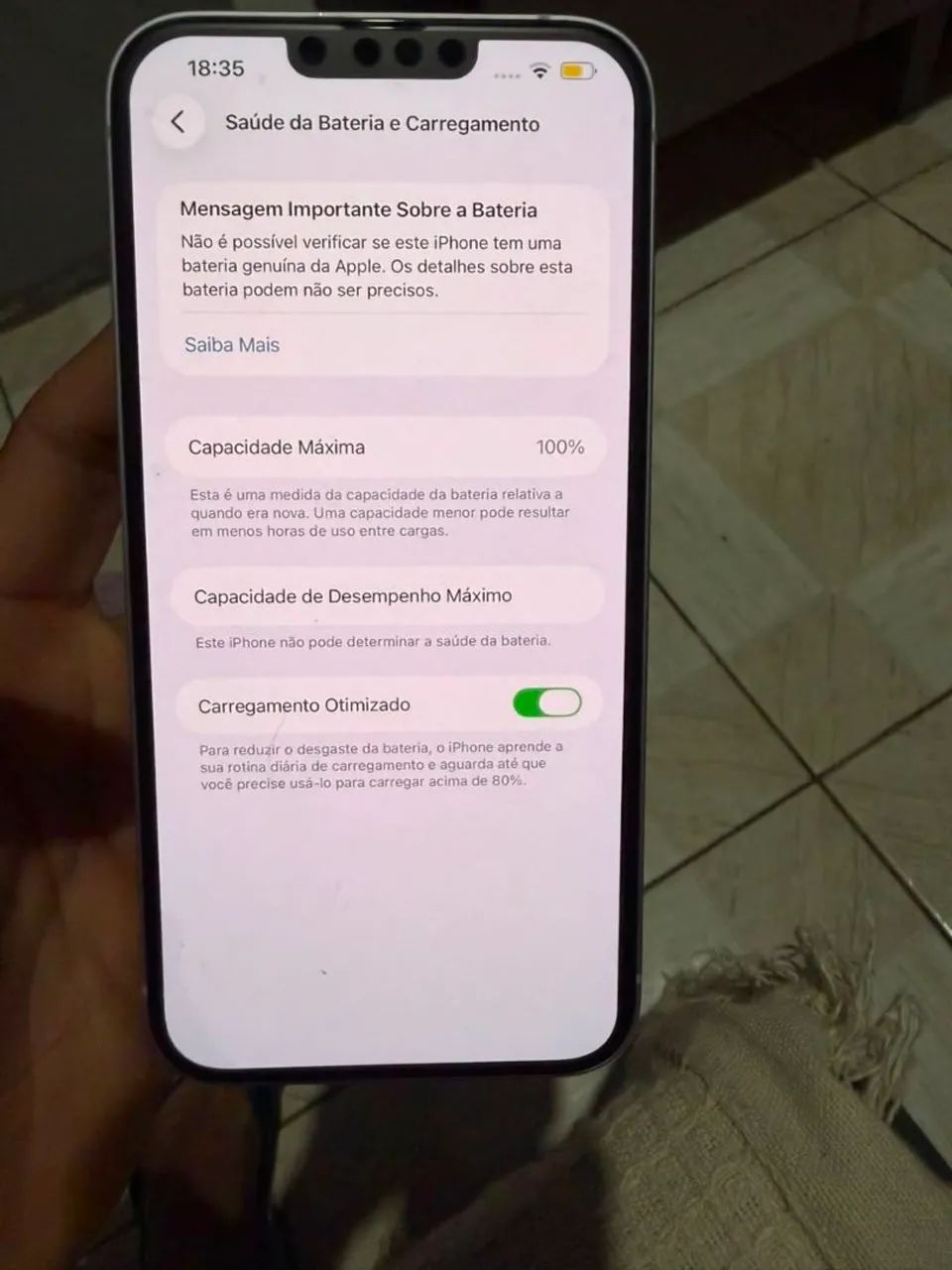 iPhone 14 plus de 128 g , bateria trocada ,só chip virtual  - Foto 4