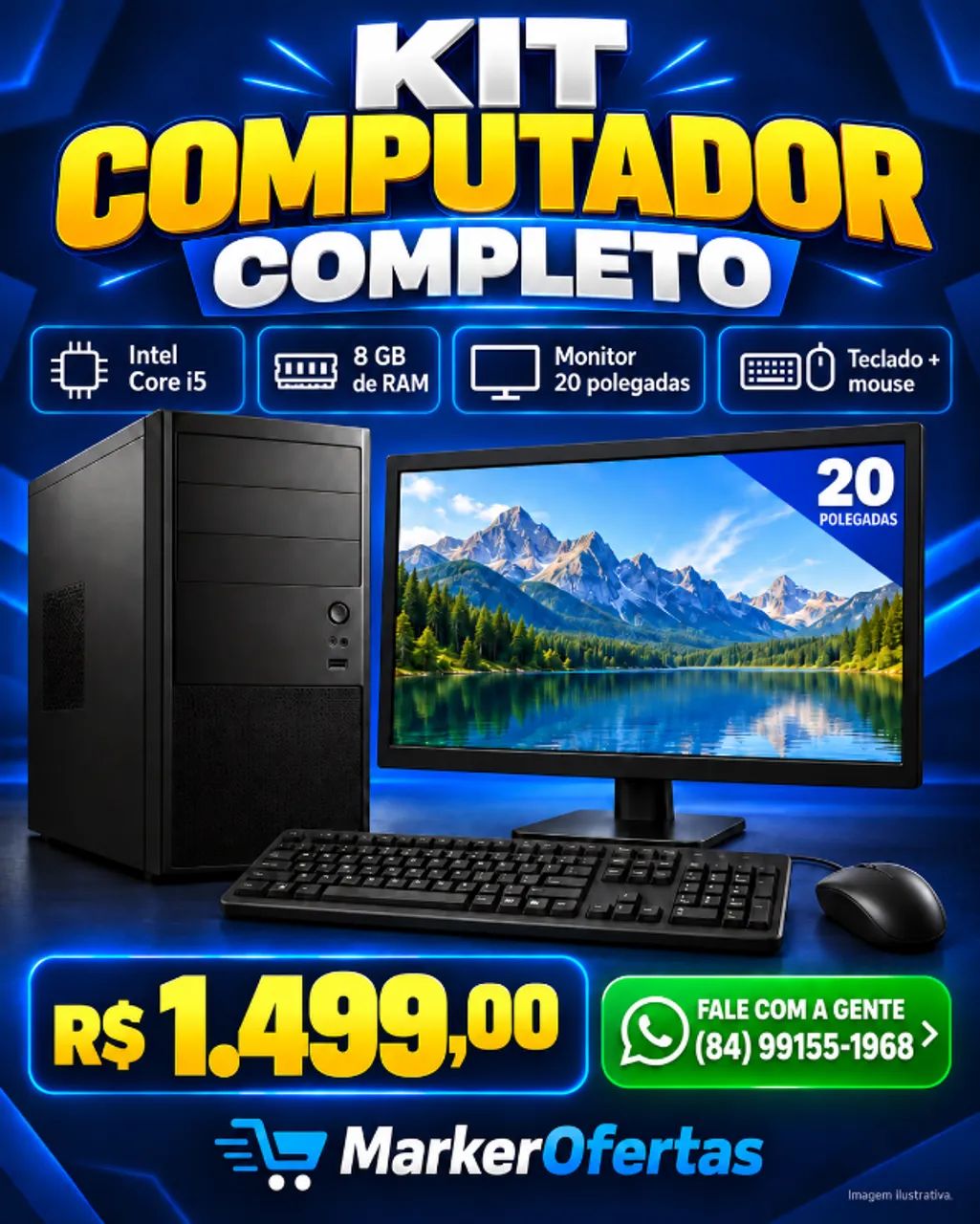 Kit Computador completo 