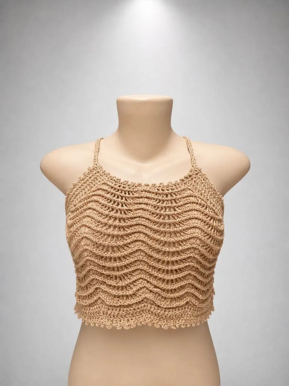 Roupa  em crochê 100% algodão (croped, top) - Foto 5