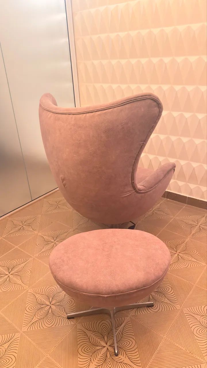 Poltrona egg + puff - Foto 4