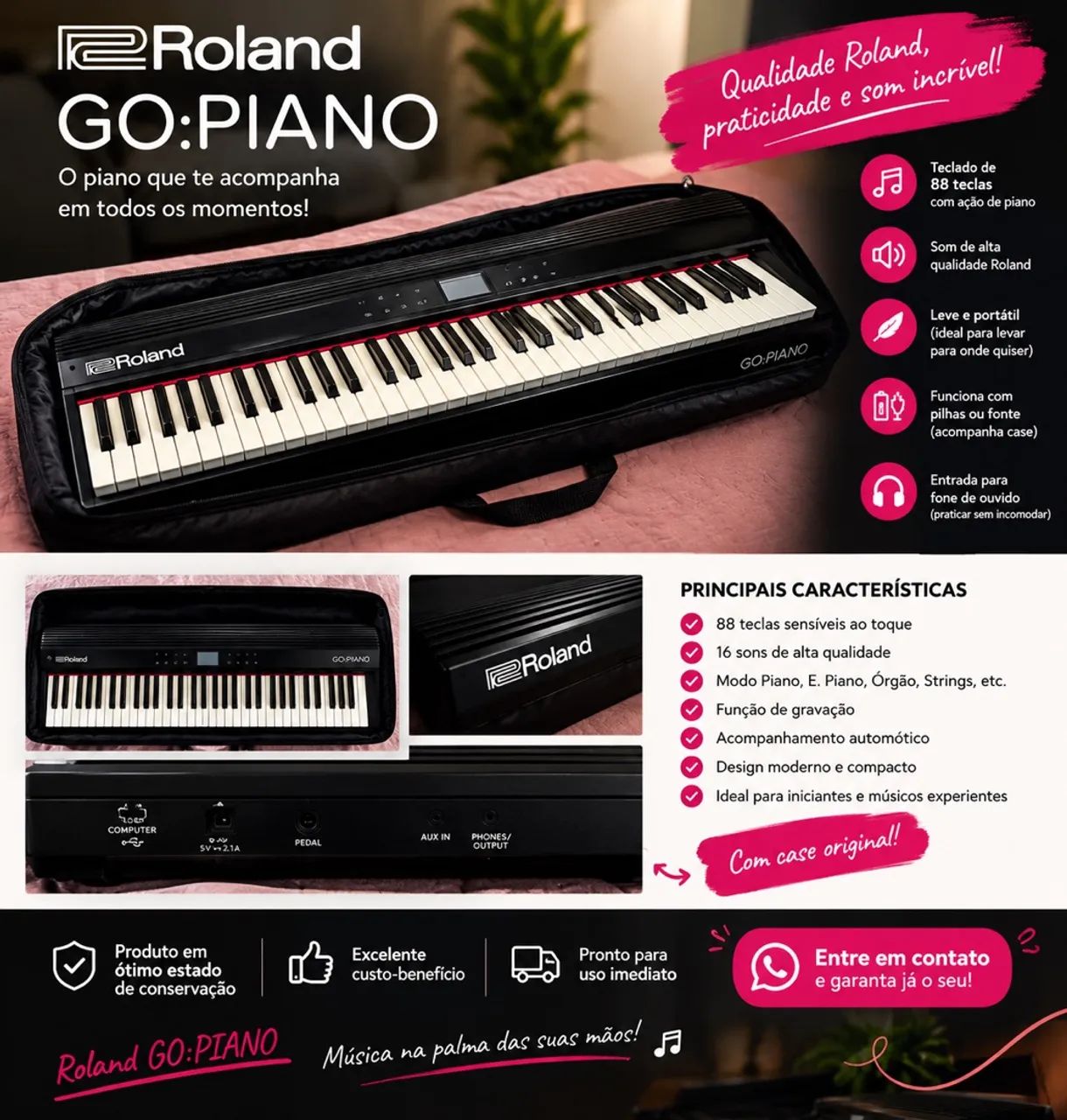 Teclado Go piano