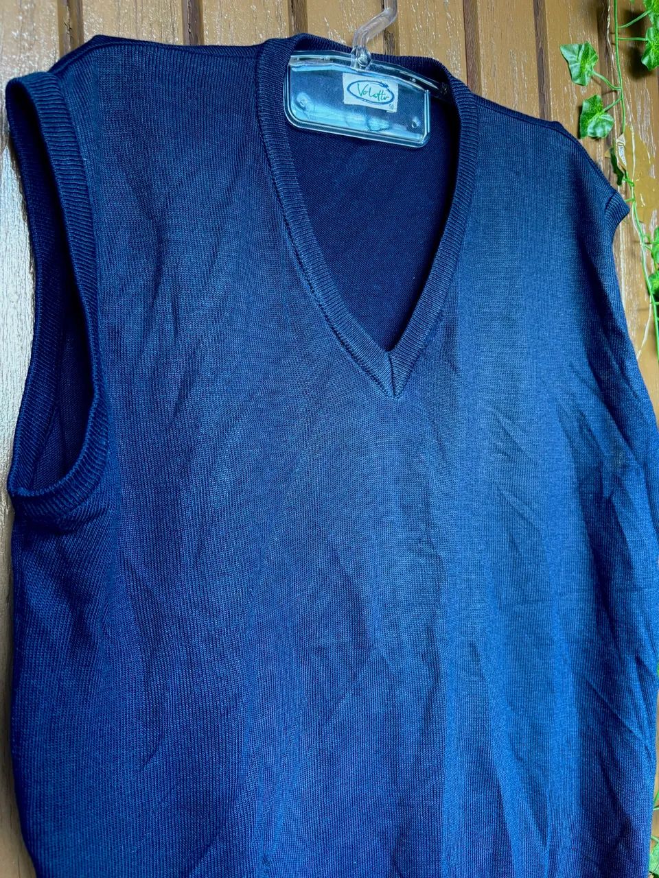 Colete Tricot Azul Escuro Volatto