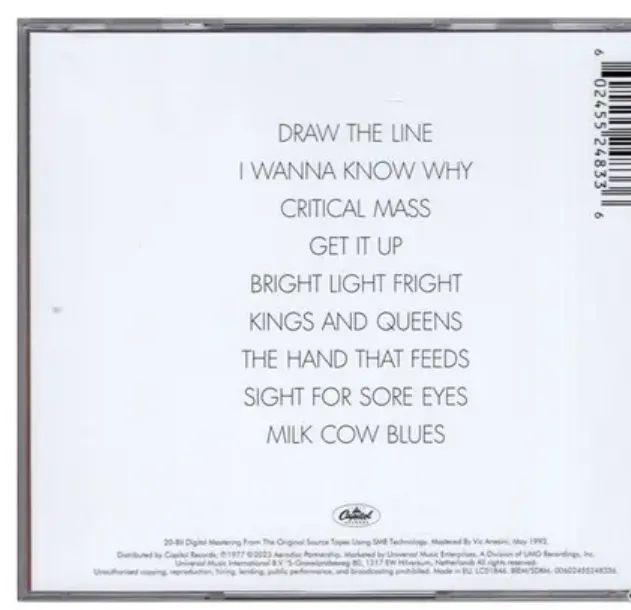 CD Aerosmith - Draw The Line - Foto 2