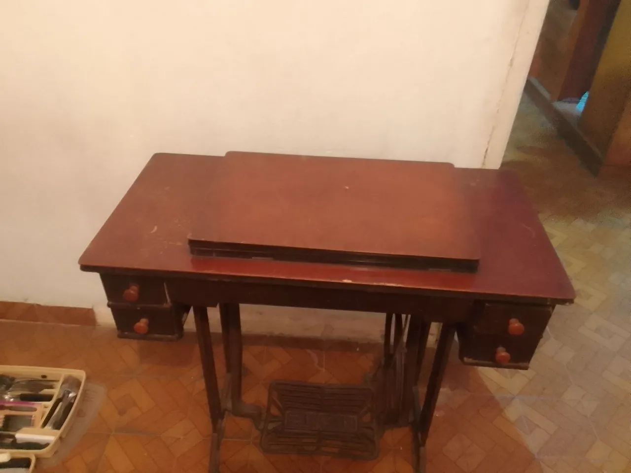Maquina costura elgin antiga  - Foto 4