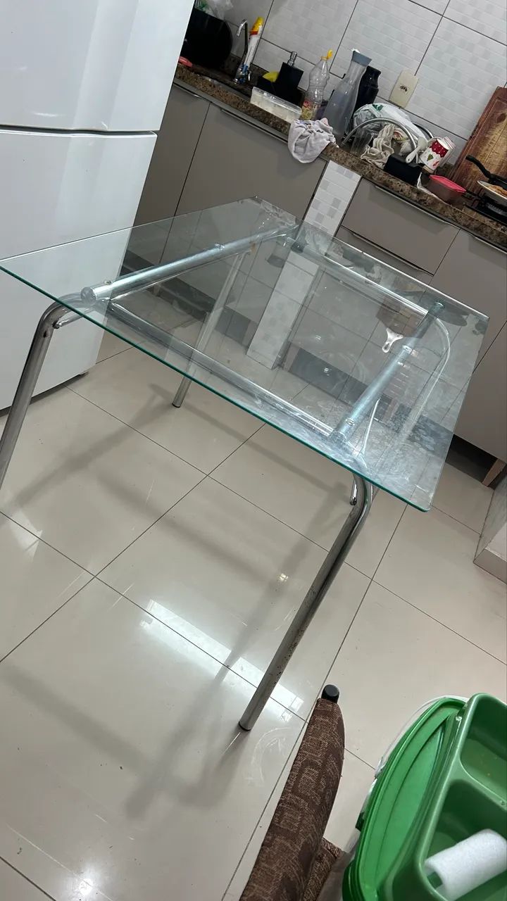 Mesa de Vidro 1,20 x 0,80  - Foto 2