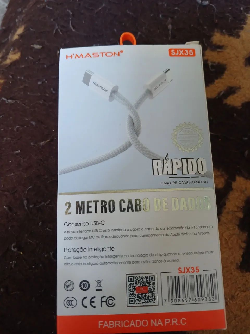 Cabo turbo de dados USB tipo C/tipo C 2mtr - Foto 2