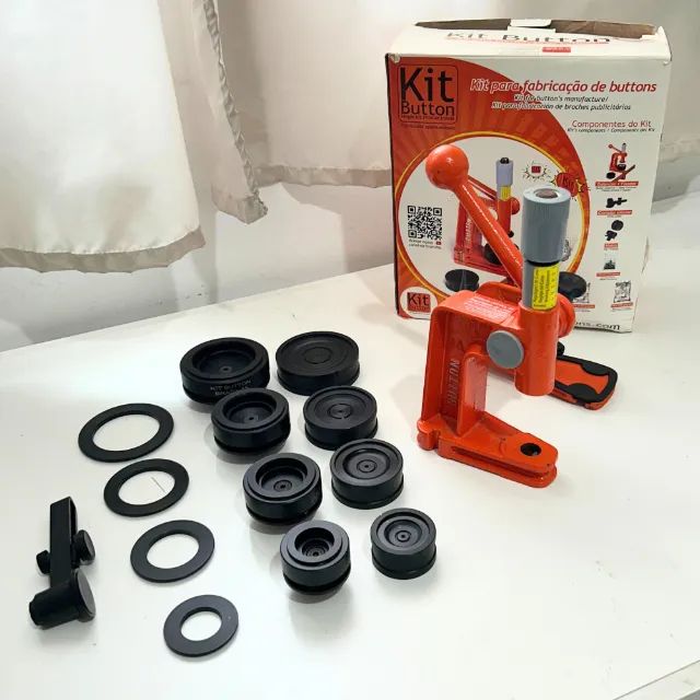 Kit Button Cardenas com 4 matrizes + Acessórios e Insumos 