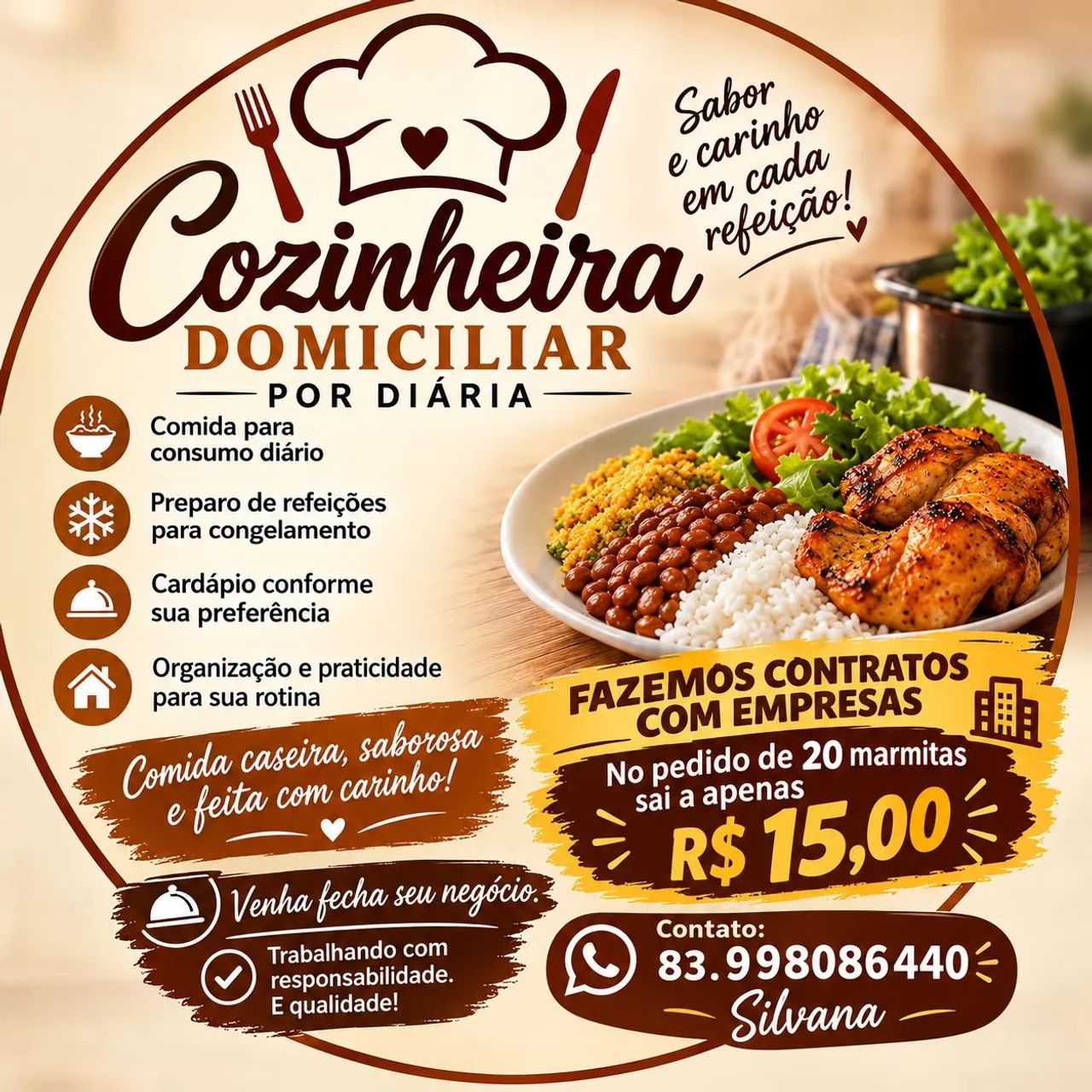 Contratos de marmitas com empresas 