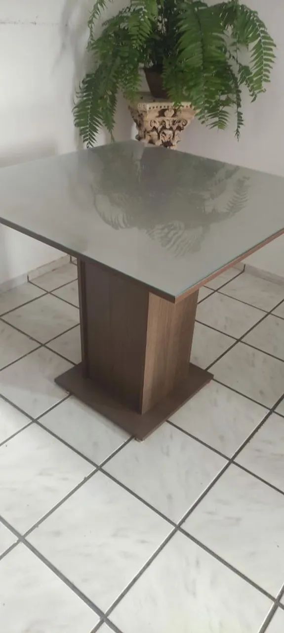 Mesa tampa de vidro